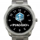 Piaggio Motorcycle Logo Unisex Sport Metal Watch
