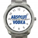 Absolut Vodka Blue Logo Unisex Sport Metal Watch