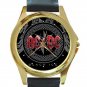 AC DC Black Ice Unisex Round Gold Metal Watch