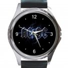 AC DC Australian Rock Band Logo Unisex Round Metal Watch