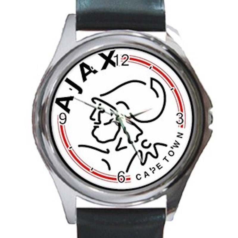 AFC Ajax Amsterdam Logo Unisex Round Metal Watch