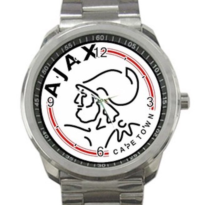 AFC Ajax Amsterdam Logo Unisex Sport Metal Watch