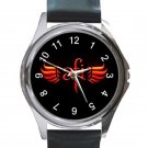 AFI A Fire Inside Rock Band Logo Unisex Round Metal Watch