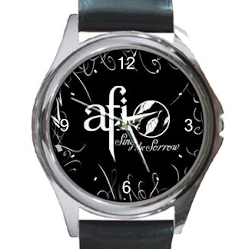 AFI Sing the Sorrow Logo Unisex Round Metal Watch