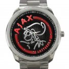 Ajax Amsterdam Unique Red Logo Unisex Sport Metal Watch