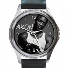 Singer Akon Rapper Unisex Round Metal Watch