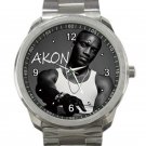 Singer Akon Rapper Unisex Sport Metal Watch