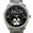Akon American Singer Unisex Sport Metal Watch