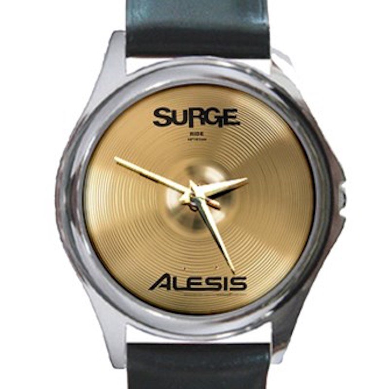 Alesis SURGE Cymbal Unisex Round Metal Watch