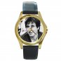 Al Pacino In Black & White Color Unisex Round Gold Metal Watch