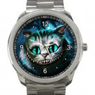 Alice in Wonderland Cheshire Cat Movie Unisex Sport Metal Watch