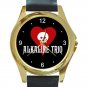 Alkaline Trio Rock Band Logo Unisex Round Gold Metal Watch