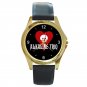 Alkaline Trio Rock Band Logo Unisex Round Gold Metal Watch