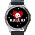 Alkaline Trio Rock Band Logo Unisex Round Metal Watch