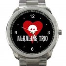Alkaline Trio Rock Band Logo Unisex Sport Metal Watch