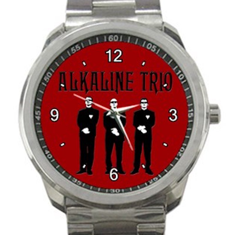 Alkaline Trio Rock Band Members Unisex Sport Metal Watch