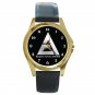 Allis Chalmers Framer Tractor Energy Silver Logo Unisex Round Gold Metal Watch