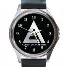 Allis Chalmers Framer Tractor Energy Silver Logo Unisex Round Metal Watch