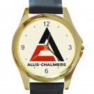 Allis-Chalmers Logo Unisex Round Gold Metal Watch