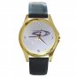 Alpine SWE Car Audio System Subwoofer Speaker Unisex Round Gold Metal Watch