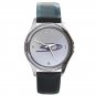 Pioneer ib-Flat Subwoofer Slim Speaker Unisex Round Metal Watch