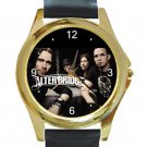Alter Bridge Rock Band Members Unisex Round Gold Metal Watch
