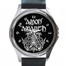 Amon Amarth Heavy Metal Viking Logo Unisex Round Metal Watch