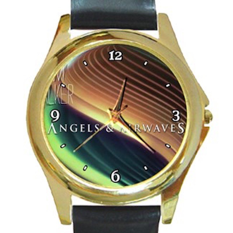 Angels & Airwaves - The Dream Walker Unisex Round Gold Metal Watch