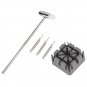 5pcs/set Watch Repair Band Link Remover Tool Kit Hammer Punch Pins Strap Holder