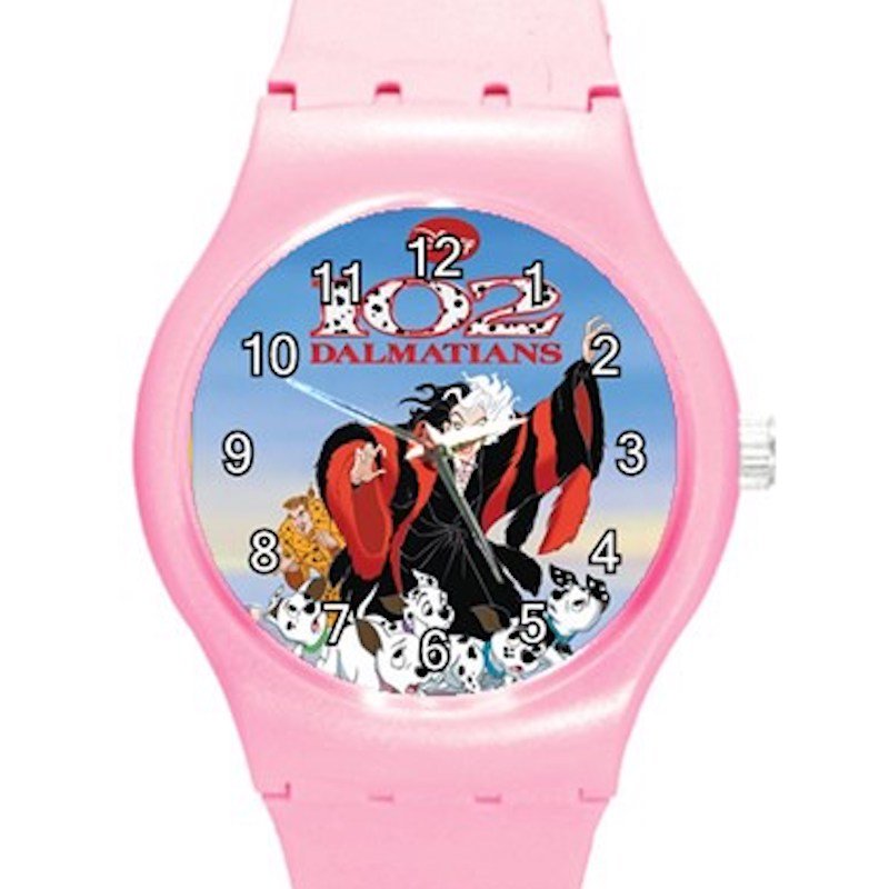 102 Dalmatians Cruella De Vil ICE Style Round TPU Medium Sports Watch-Pink