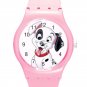 102 Dalmatians Cute Happy Puppy ICE Style Round TPU Medium Sports Watch-Pink