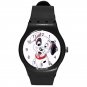 102 Dalmatians Cute Happy Puppy ICE Style Round TPU Medium Sports Watch-Black