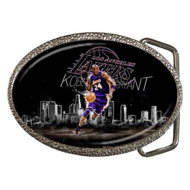 Kobe Bryant & Basketball High Quality Metal Chrome Belt Buckle