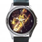 Kobe Bryant Stunning Photo Unisex Round Metal Watch