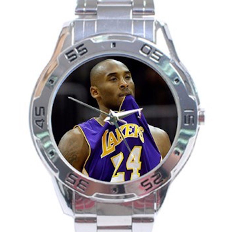 Kobe Bryant Lakers Purple Jersey No. 24 Unisex Stainless Steel Analogue Watch