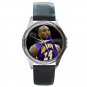Kobe Bryant Lakers Purple Jersey No. 24 Unisex Round Metal Watch