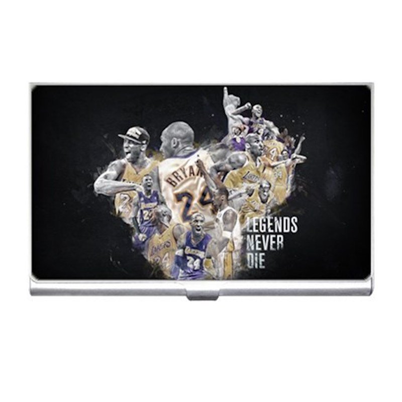Basketball Legends Never Die Kobe Bryant Silver Plated Business Card/ Credit Cards Holder