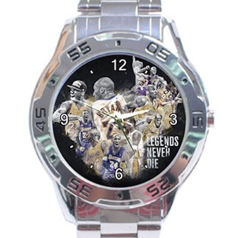 Basketball Legends Never Die Kobe Bryant Unisex Stainless Steel Analogue Watch