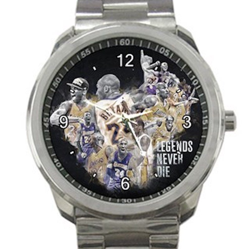 Basketball Legends Never Die Kobe Bryant Unisex Sport Metal Watch