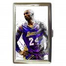 Kobe Bryant Art Portrait Silver Chrome Cigarette Money/ Credit Card Case