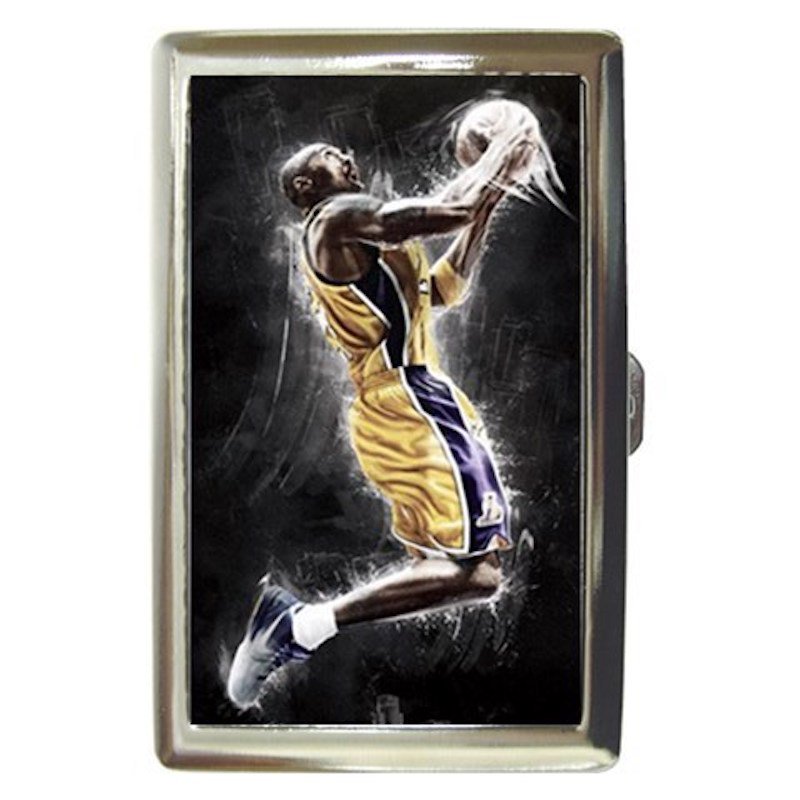 Kobe Bryant Basketball Player Legend Silver Chrome Cigarette Money/ Credit Card Case