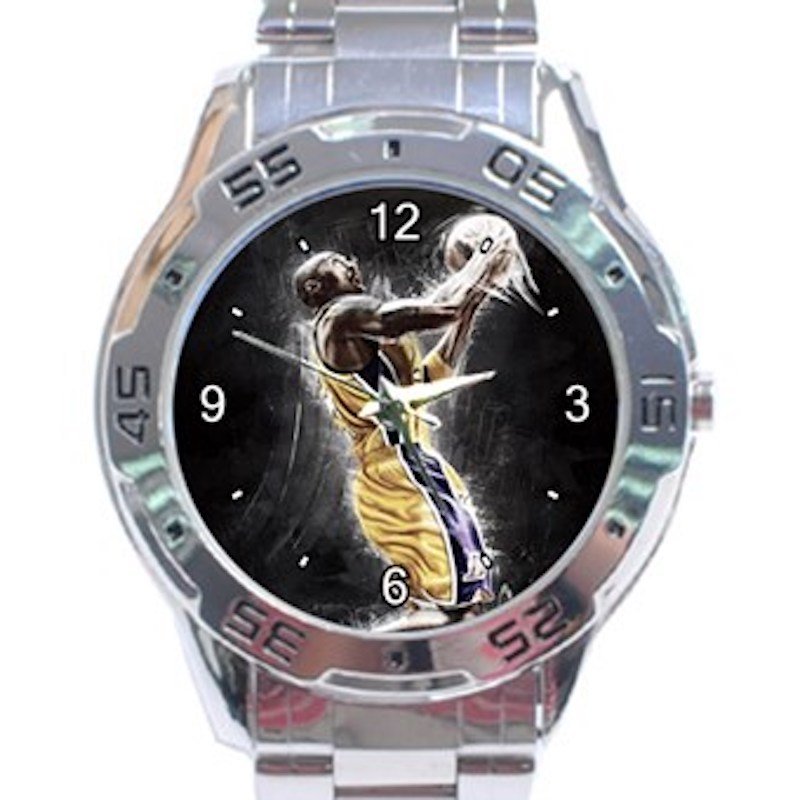 Kobe Bryant Basketball Player Legend Unisex Stainless Steel Analogue Watch