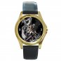 Kobe Bryant Mamba Painting Unisex Round Gold Metal Watch