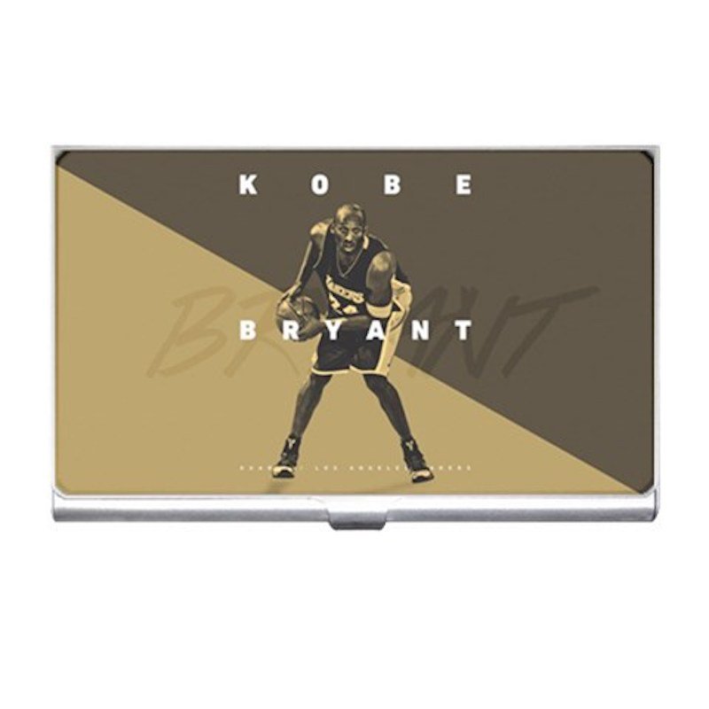 Kobe Bryant Pose Silver Plated Business Card/ Credit Cards Holder