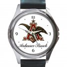 Anheuser Busch Budweiser Beer Unisex Round Metal Watch
