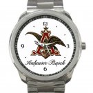 Anheuser Busch Budweiser Beer Unisex Sport Metal Watch
