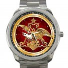 Budweiser Eagle Logo Unisex Sport Metal Watch