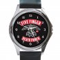5FDP 5 Finger Death Punch With Eagle Logo Unisex Round Metal Watch