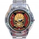 Five Finger Death Punch Decade Of Destruction Logo Unisex Stainless Steel Analogue Watch