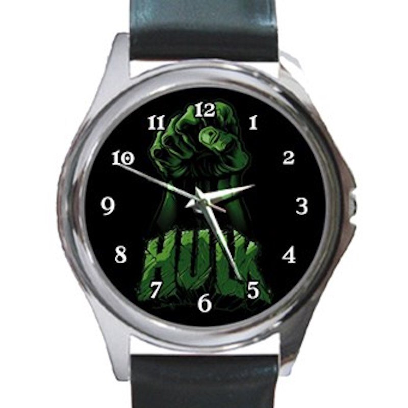 The Incredible Hulk's Hand Unisex Round Metal Watch